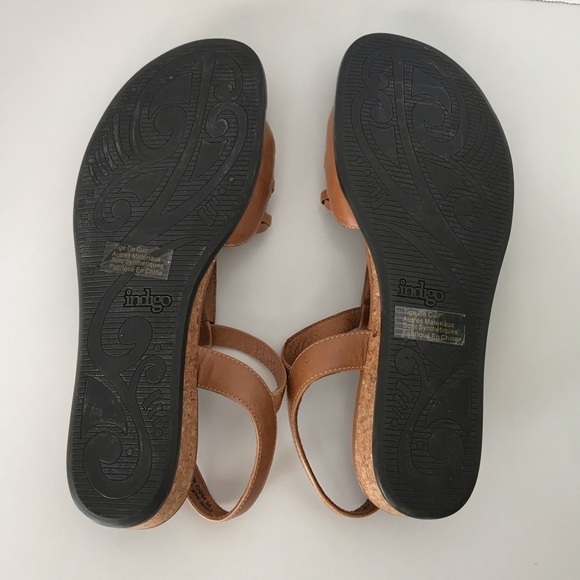 Indigo by Clarks Bordeaux Tan Sandals. Size 8M. - Picture 8 of 12